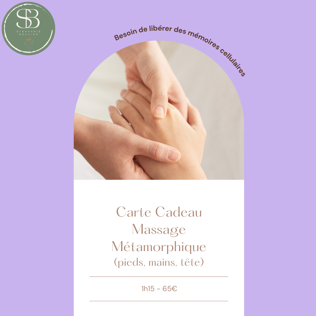 carte cadeau massage métamorphique