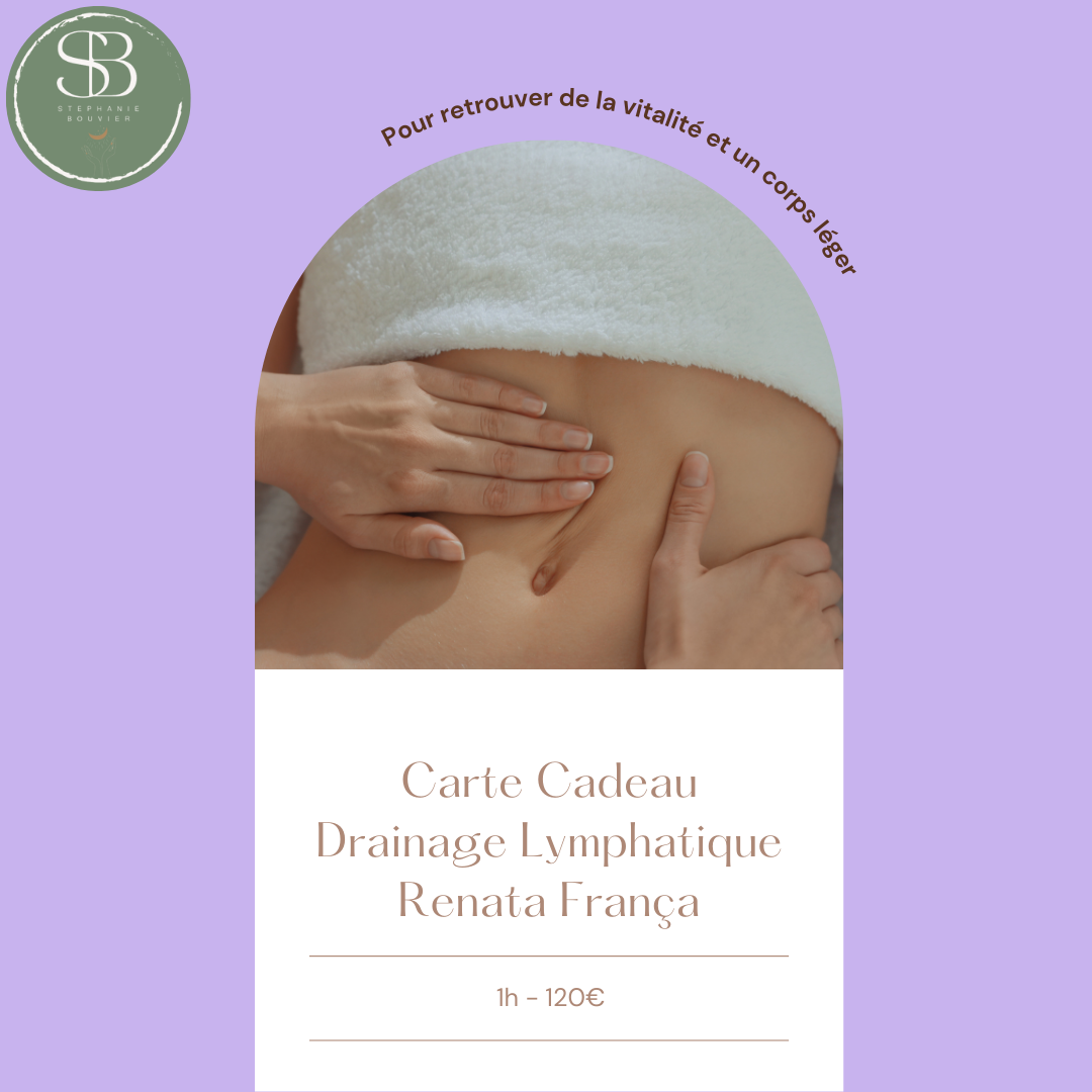 carte cadeau drainage lymphatique renata frança